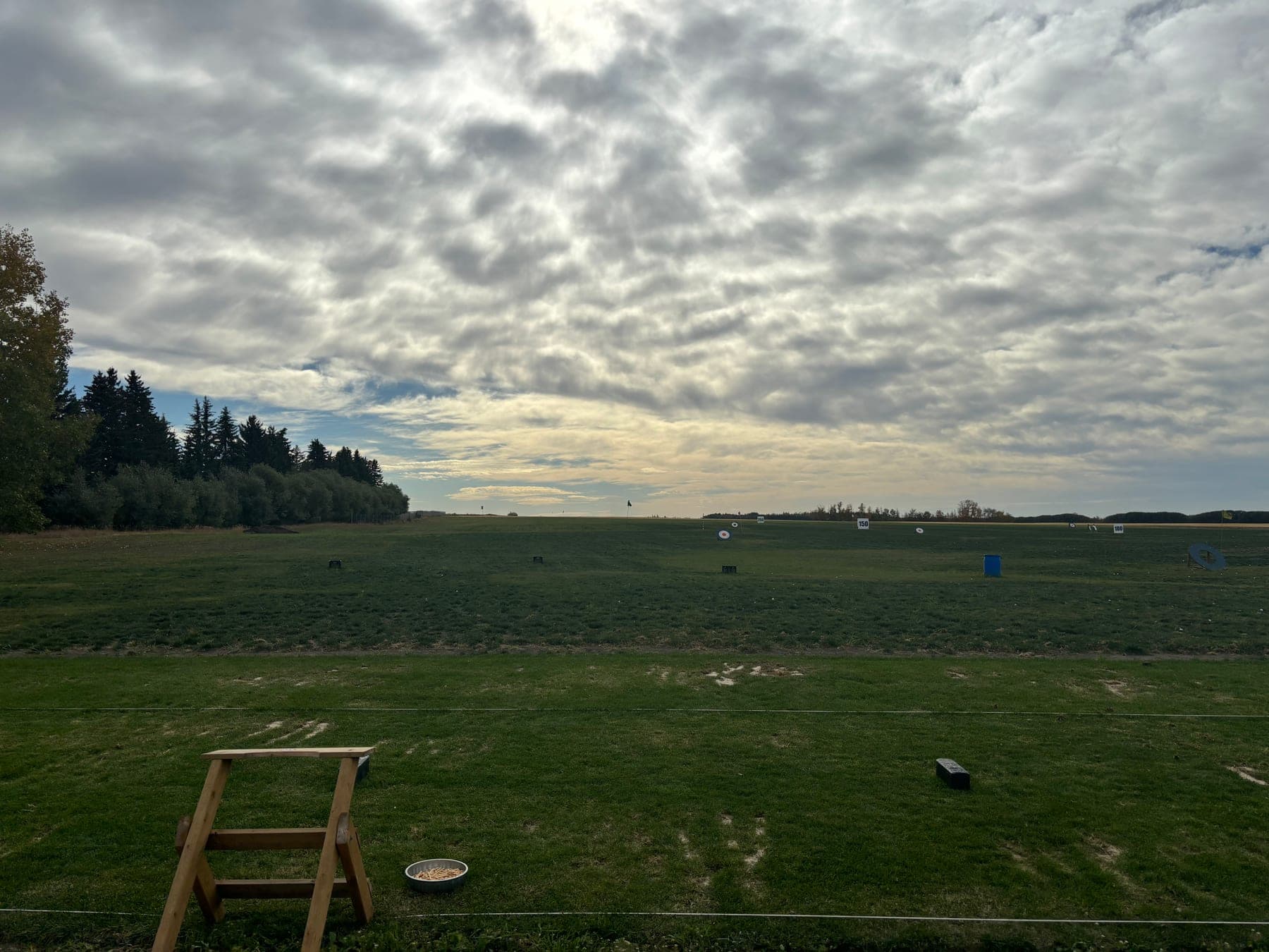 Big Moose driving range at golden hour