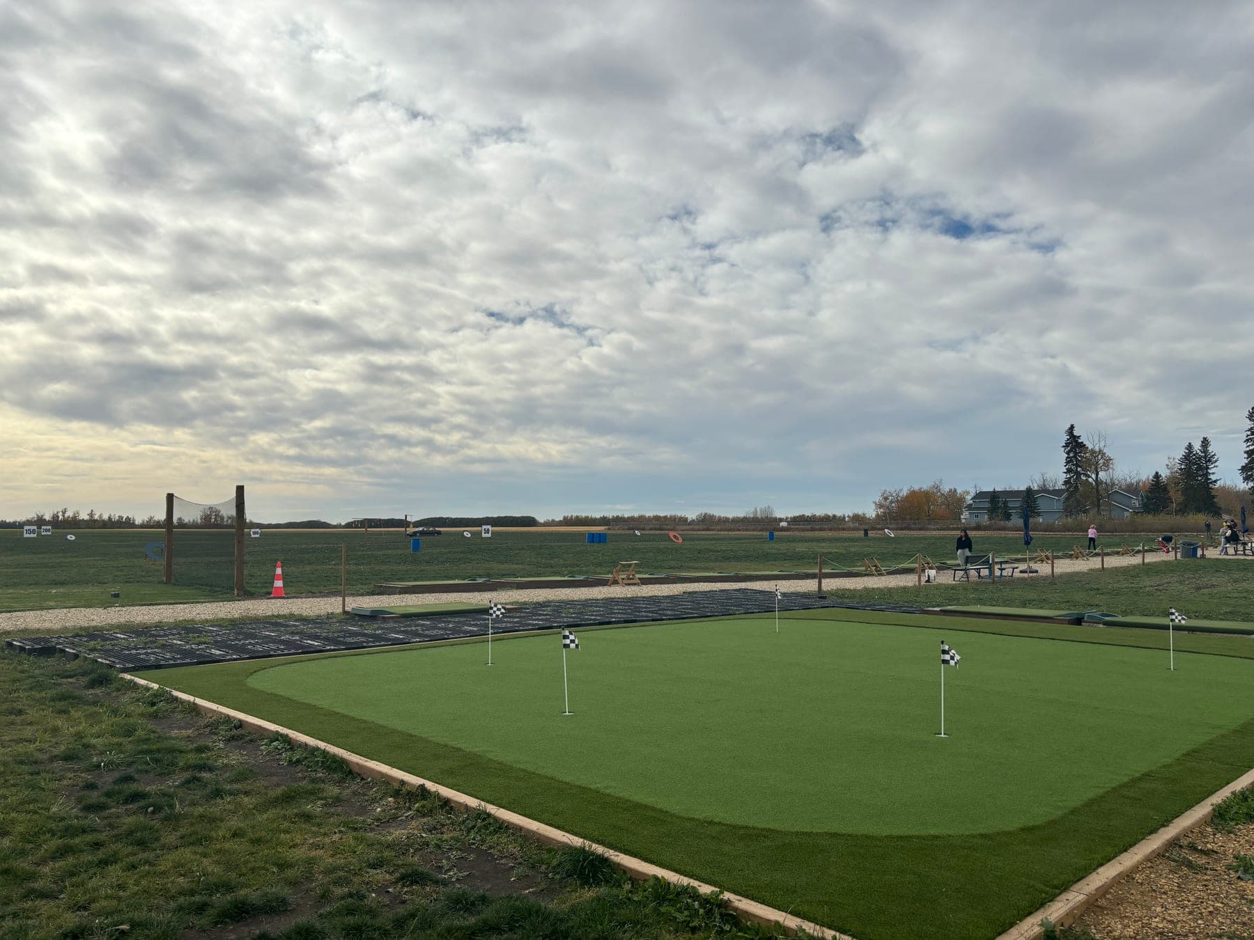 Putting green at Big Moose Driving Range