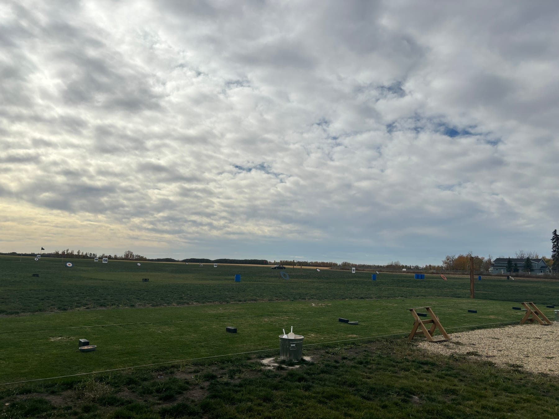 Marked range targets at Big Moose